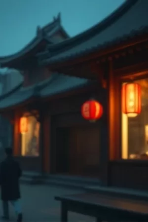 电影天堂首页封面主图：夜色中的天台放映幕布与城市灯火